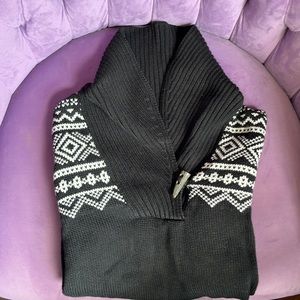 Lauren Ralph Lauren Toggle Fair isle Pullover Sweater